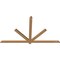 Ekena Millwork Kennewick Timber Gable Bracket, Western Red Cedar, 84"W x 49"H x 1 1/2"D x 3 1/2"F, 14/12 Pitch GBW084X49X0204KEN00SWR - alternate 2